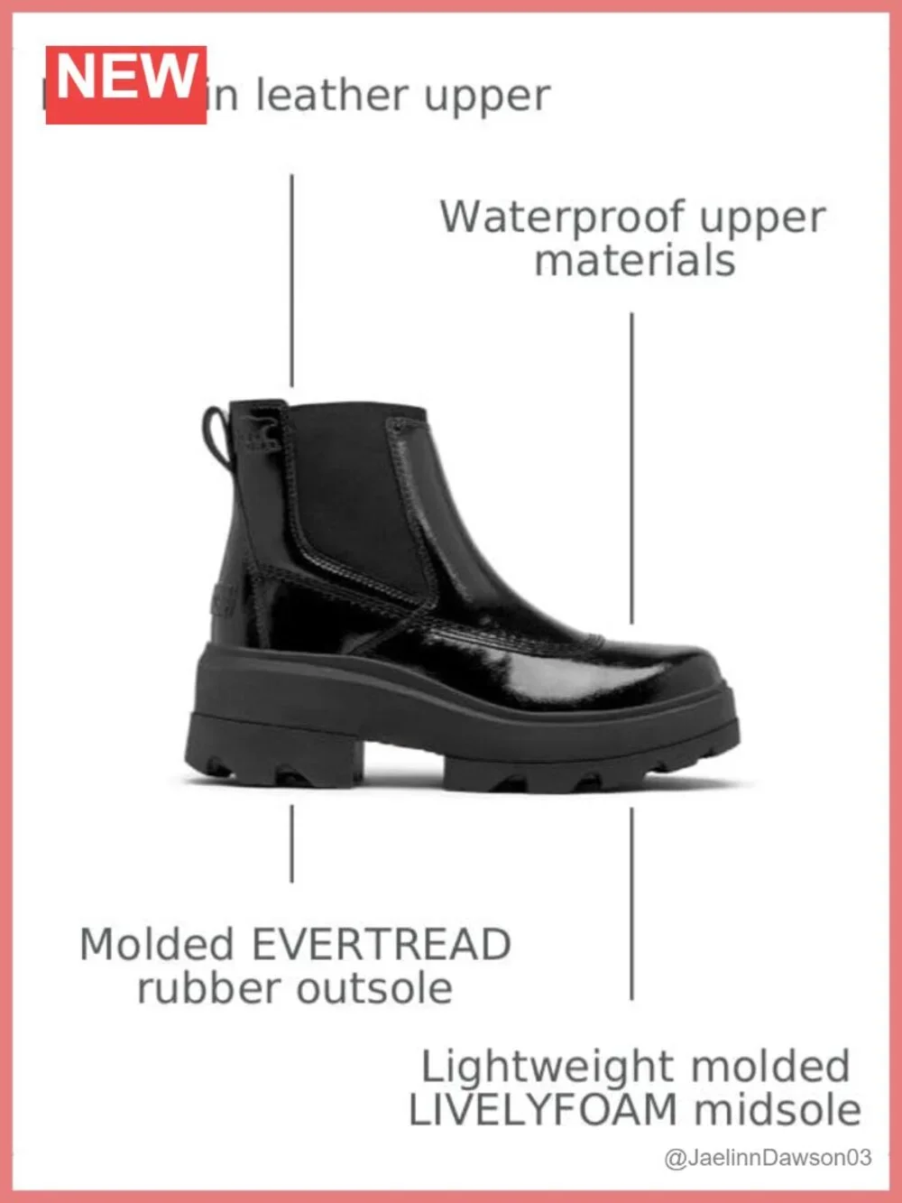 Sorel Women's Joan Frwd Chelsea Boot Waterproof Leather Ankle Boot